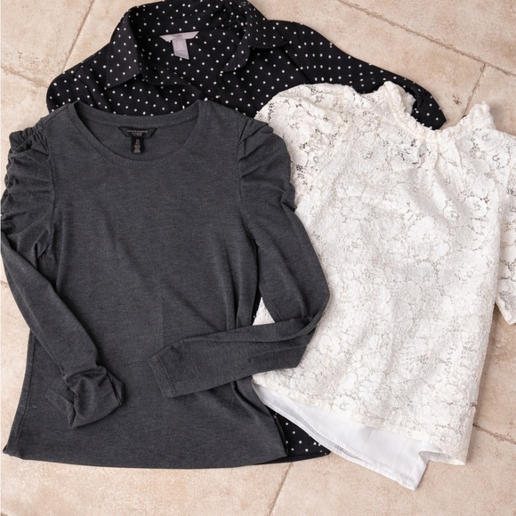 Banana Republic Tops - Workwear Tops Bundle (S) – Banana Republic, H&M Polka Dot & VICI - NWOT